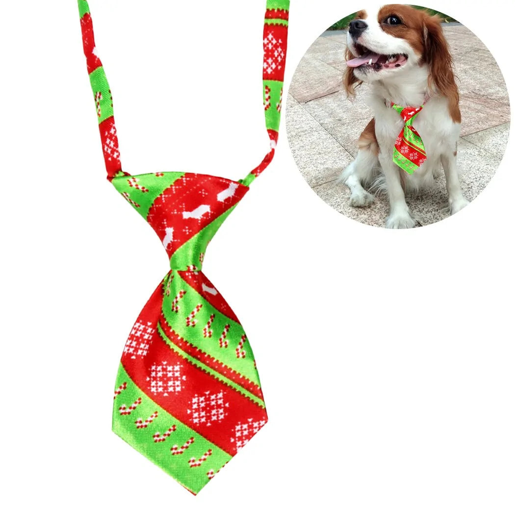 Christmas Dog Necktie