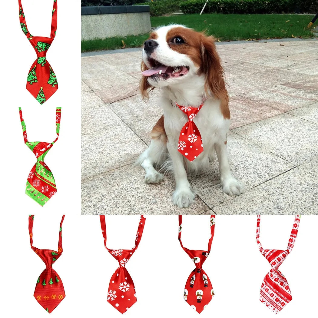 Christmas Dog Necktie