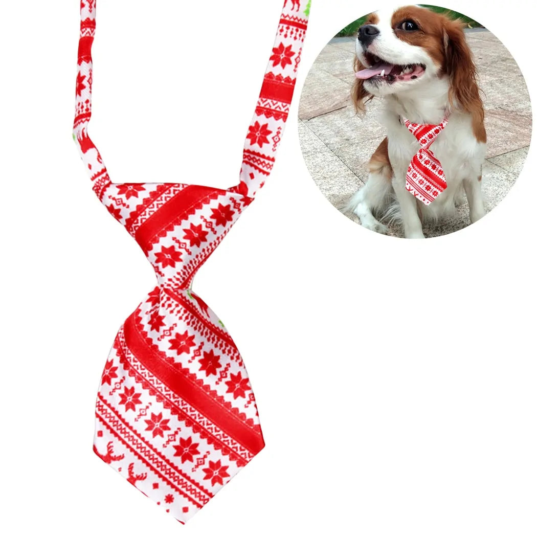 Christmas Dog Necktie